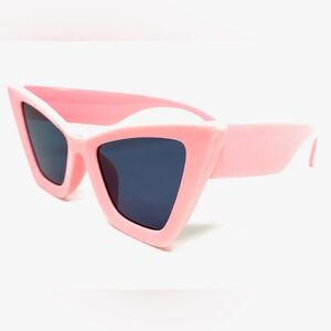 Pink Oversized Vintage Retro Cat Eye Shape Sunglasses